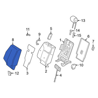 Mercedes-Benz OE - Rear Right Seat Back Cushion Cover