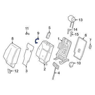 Mercedes-Benz OE - Rear Right Seat Hinge Cover