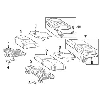 Mercedes-Benz OE - Seats & Tracks - Rear Seat Components (Seat Cushion Components)