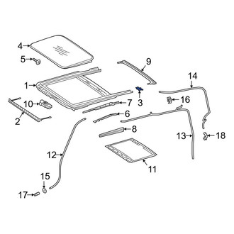 Mercedes-Benz OE - Sunroof Frame Cap