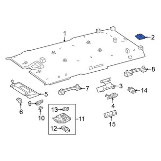Mercedes-Benz OE - Front Left Headliner Bracket