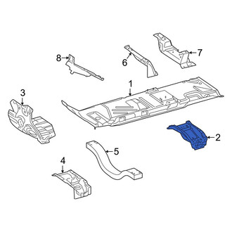 Mercedes-Benz OE - Center Left Floor Pan Reinforcement