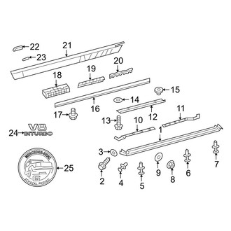 Mercedes-Benz OE - Pillars, Rocker & Floor - Exterior Trim