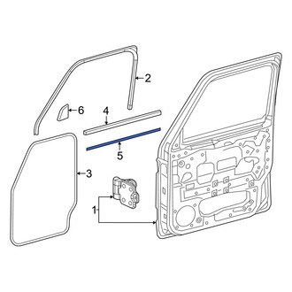 Mercedes-Benz OE - Front Left Door Molding