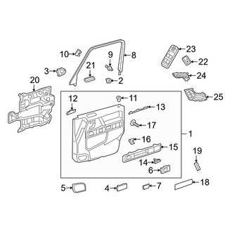 Mercedes-Benz OE - Front Door - Interior Trim