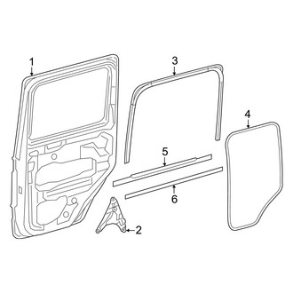 Mercedes-Benz OE - Rear Door - Door & Components