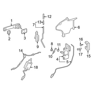 Mercedes-Benz OE - Rear Door - Lock & Hardware (Handle & Lock)