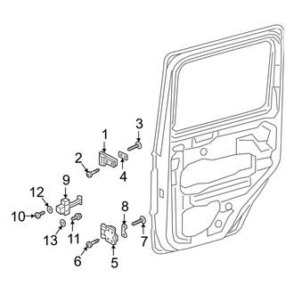 Mercedes-Benz OE - Rear Door - Lock & Hardware (Hinges & Door Check)