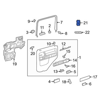 Mercedes-Benz OE - Rear Door Window Switch