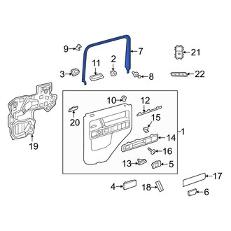 Mercedes-Benz OE - Front Left Door Window Molding