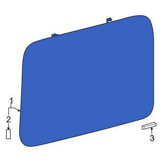 Mercedes-Benz OE - Rear Left Quarter Glass