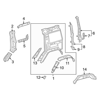 Mercedes-Benz OE - Quarter Panel - Inner Structure