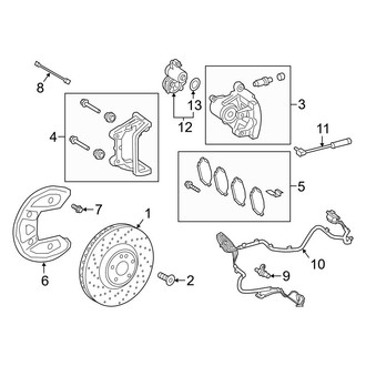 Mercedes-Benz OE - Rear Suspension - Brake Components