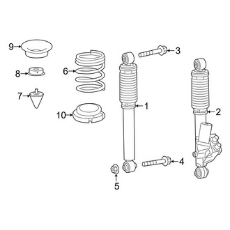 Mercedes-Benz OE - Rear Suspension - Shocks & Components