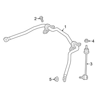 Mercedes-Benz OE - Rear Suspension - Stabilizer Bar & Components (Base)