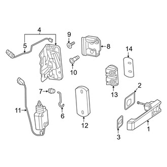 Mercedes-Benz OE - Back Door - Lock & Hardware (Handle & Lock)