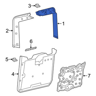Mercedes-Benz OE - Rear Right Door Window Molding
