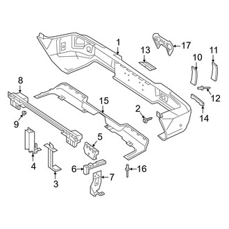 Mercedes-Benz OE - Rear Bumper - Bumper & Components