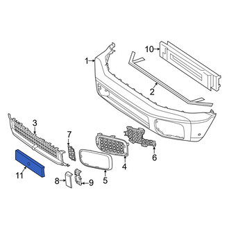 Mercedes-Benz OE - Front License Plate Bracket