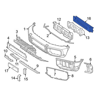 Mercedes-Benz OE - Front Bumper Impact Bar