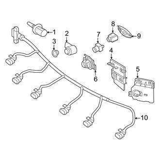 Mercedes-Benz OE - Front Bumper - Electrical Components