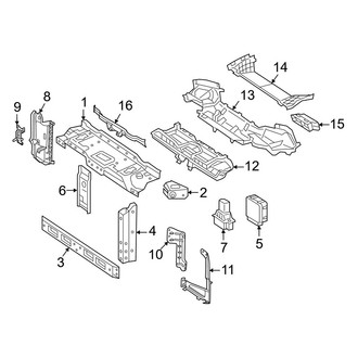 Mercedes-Benz OE - Radiator Support