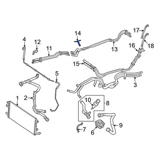 Mercedes-Benz OE - Drive Motor Battery Pack Coolant Hose Bracket