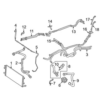 Mercedes-Benz OE - Cooling - Radiator (Battery Cooling)