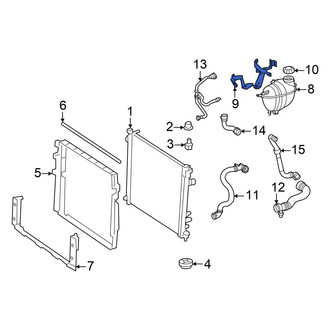 Mercedes-Benz OE - Drive Motor Inverter Coolant Reservoir Bracket
