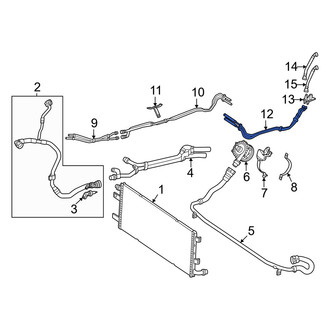 Mercedes-Benz OE - Rear Drive Motor Battery Pack Coolant Hose