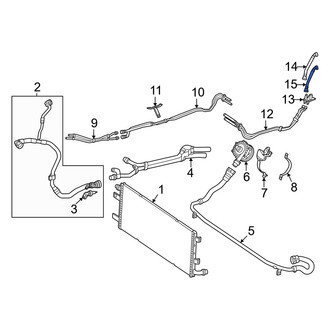 Mercedes-Benz OE - Left Drive Motor Battery Pack Coolant Hose