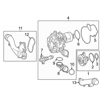 Mercedes-Benz OE - Cooling - Water Pump
