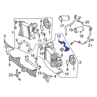Mercedes-Benz OE - Left Intercooler Hose