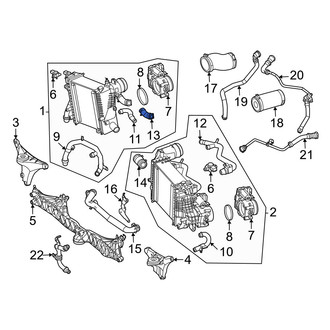 Mercedes-Benz OE - Intercooler Hose