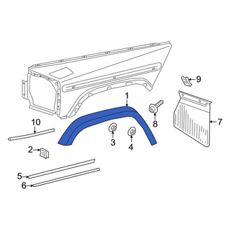 Mercedes-Benz OE - Rear Right Fender Flare