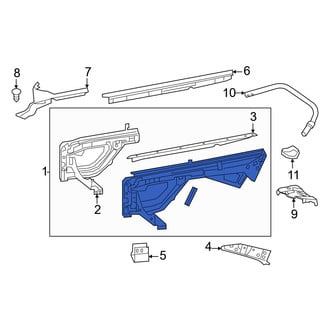 Mercedes-Benz OE - Front Left Wheel Housing Side Panel