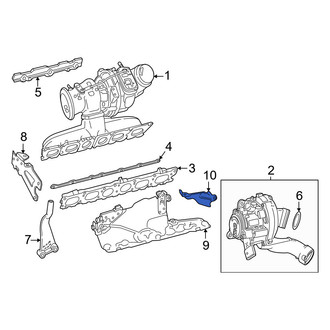 Mercedes-Benz OE - Left Turbocharger Mount Heat Shield