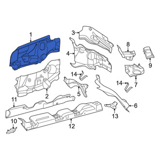 Mercedes-Benz OE - Upper Catalytic Converter Heat Shield