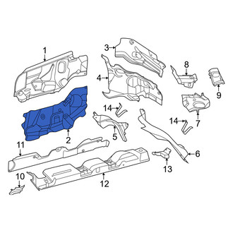 Mercedes-Benz OE - Center Catalytic Converter Heat Shield
