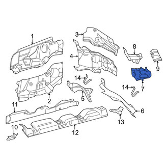 Mercedes-Benz OE - Floor Pan Heat Shield
