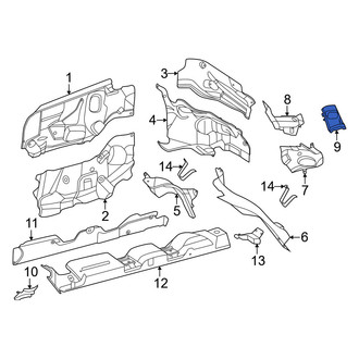Mercedes-Benz OE - Floor Pan Heat Shield
