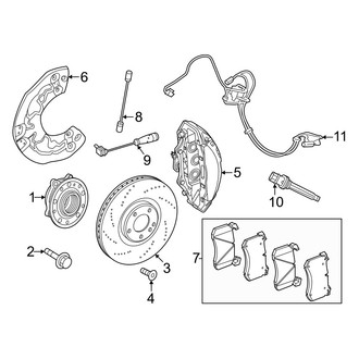 Mercedes-Benz OE - Front Suspension - Brake Components