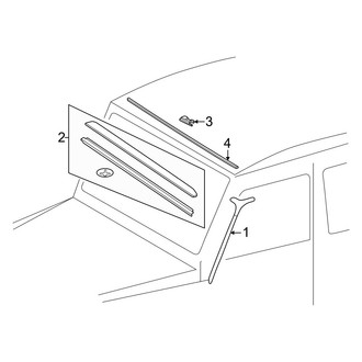 Mercedes-Benz OE - Windshield - Reveal Moldings