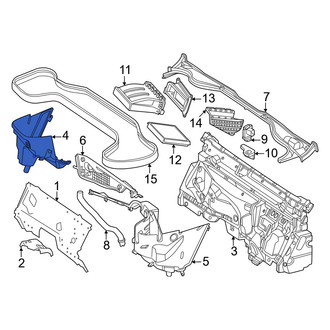 Mercedes-Benz OE - Front Right Cowl Cover