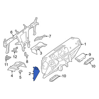 Mercedes-Benz OE - Left Instrument Panel Side Cover