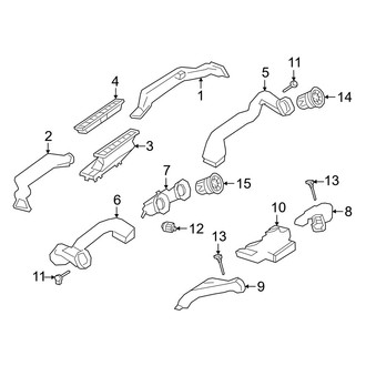 Mercedes-Benz OE - Instrument Panel - Ducts (Instrument Panel)