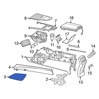 Mercedes-Benz OE - Right Console Cap
