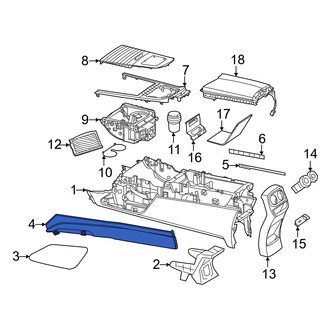 Mercedes-Benz OE - Front Left Console Panel