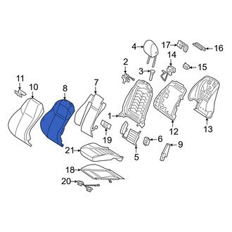 Mercedes-Benz OE - Front Left Seat Back Cushion