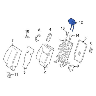 Mercedes-Benz OE - Rear Right Inner Child Restraint Anchor Plate Cap